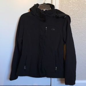 Unisex black winter jacket